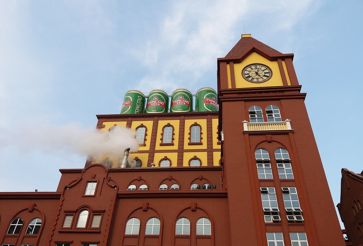 Historic Tsingtao Beer Museum buildings on Dengzhou Road in Qingdao.